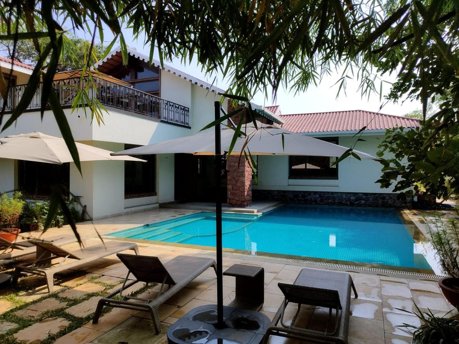 Casa Blanca 3Bhk W/Pool Near Mandwa, Alibaug Villa Alībāg Buitenkant foto